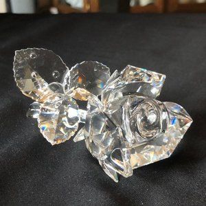 Swarovski Crystal Rose Figurine